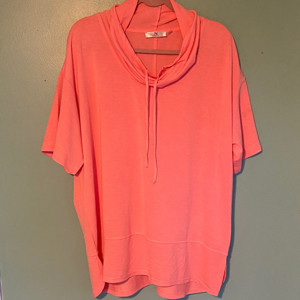 Natori Vibrant Pink Hooded Top